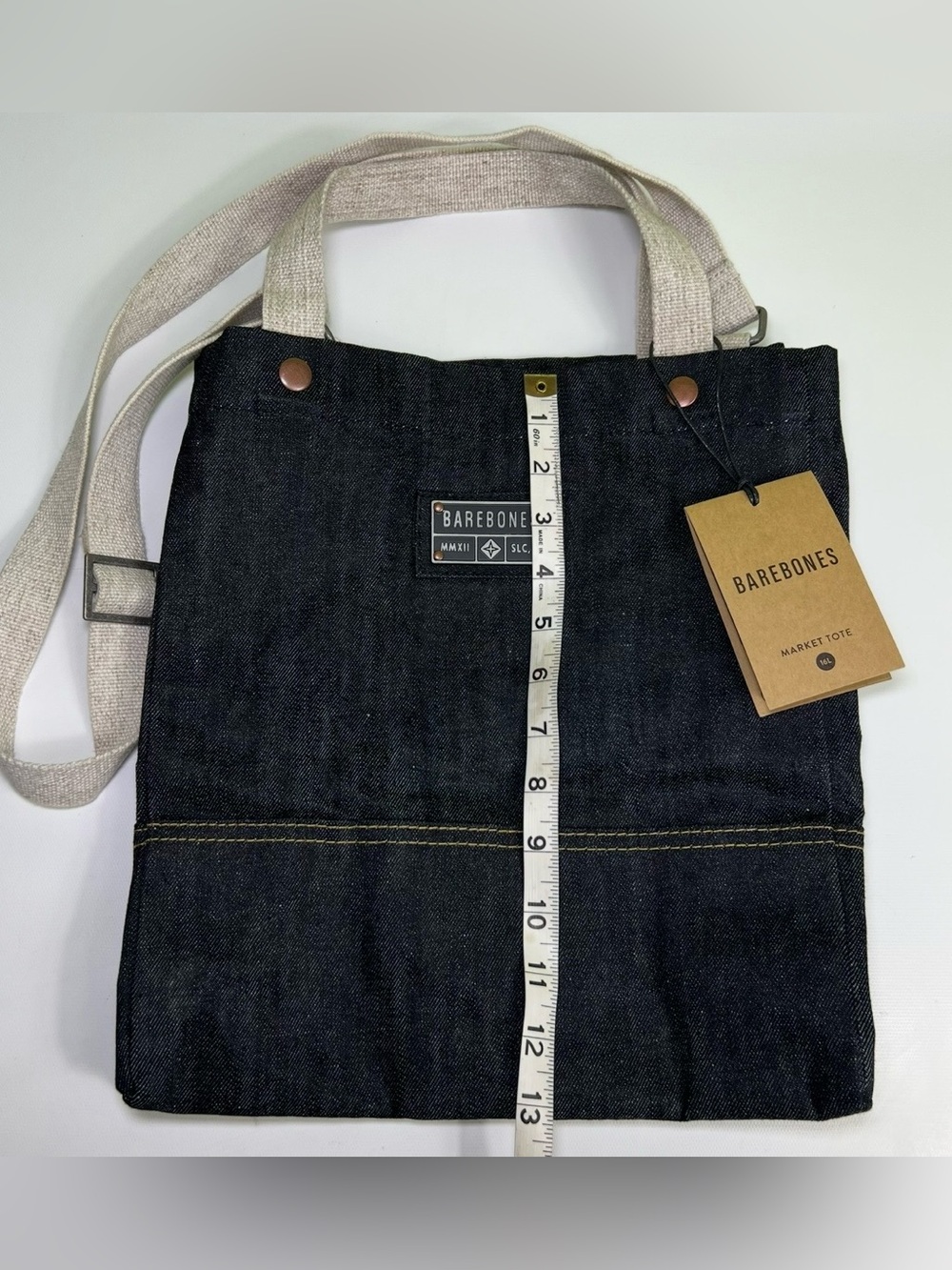 Barebones Neelum Large Waxed Canvas Tote Bag NWT - Picture 2 of 4